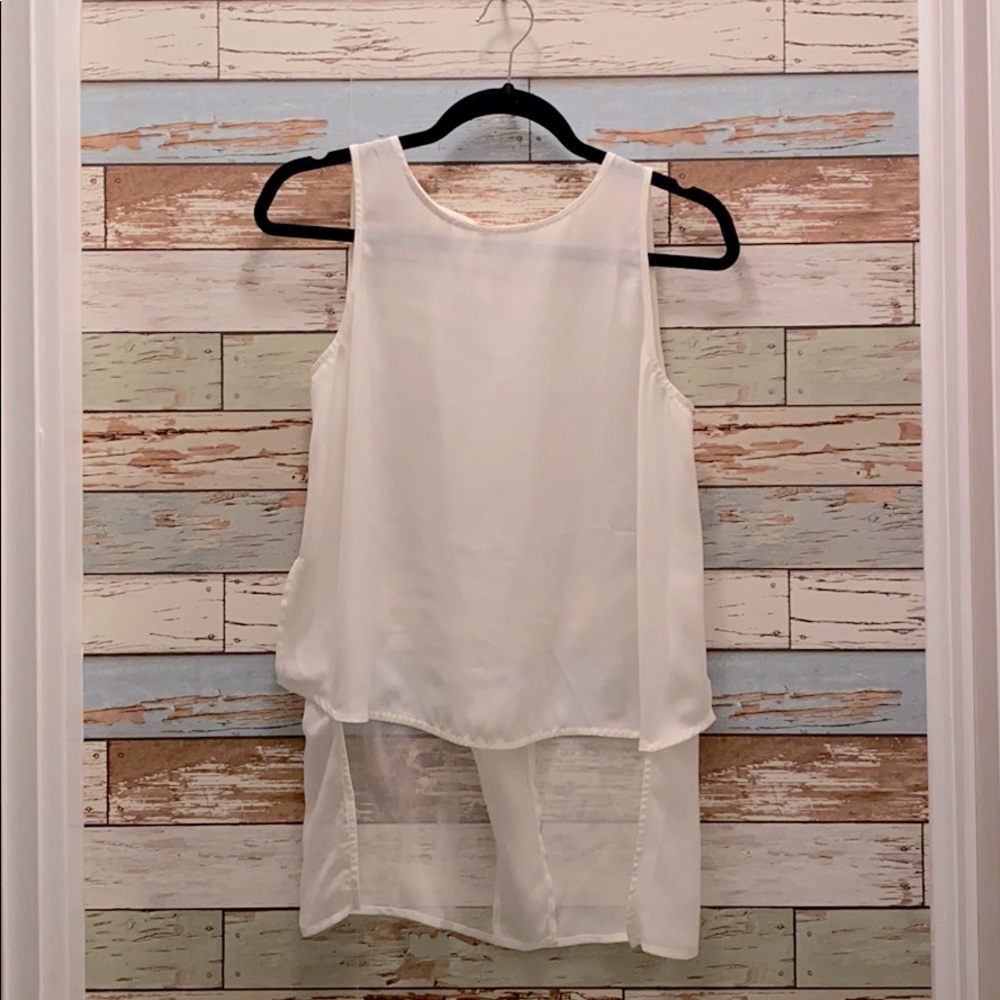 Love Tree Sheer Open Back Top